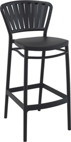 PORTOFINO BAR 75 záhradná barová stolička black