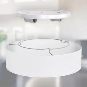 Stropné svietidlo 2xE27/40W/230V pr. 38 cm biele