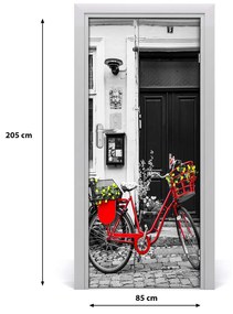 Fototapeta samolepiace na dvere mestské kolo 85x205 cm