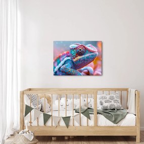 Obraz - Sfarbený chameleón (70x50 cm)