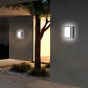 Brilagi - LED Vonkajšie svietidlo so senzorom BENE LED/18W/230V 22x22 cm IP54