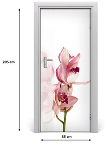 Fototapeta na dvere ružová orchidea 85x205 cm