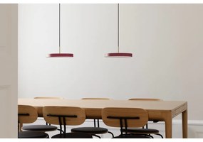 Červené kovové LED stmievateľné závesné svietidlo s kovovým tienidlom ø 31 cm Asteria Plus – UMAGE