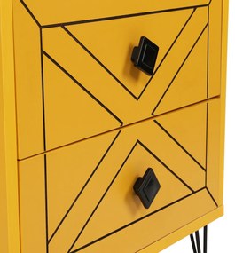 Nočný stolík Luna Yellow