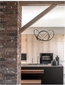LED luster Apus 55 čierne