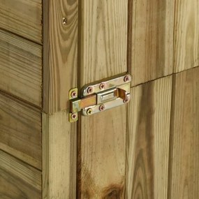 Prístrešok na náradie a drevo, borovica 253x80x170 cm