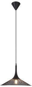 Candellux Luster na lanku KIRUNA 1xE27/40W/230V pr. 36 cm čierna CA0700