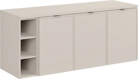 Comad Kúpeľňová skrinka pod doskové umývadlo set Bella Cashmere 140 kašmír
