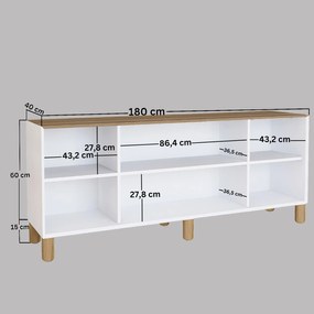 Komoda Bohsody (orech svetlý). Akcia -18%. Vlastná spoľahlivá doprava až k Vám domov. 1127493