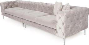 Čtyřmístná pohovka Como 344 cm šedá