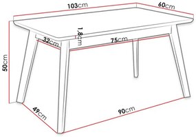 Konferenčný stolík Biano 13x6 (čierna). Vlastná spoľahlivá doprava až k Vám domov. 1121906