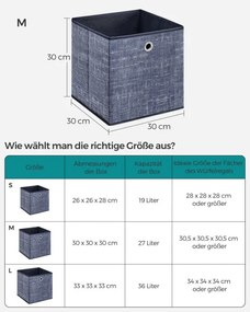 Set stohovateľných boxov RFB006I01 6 ks