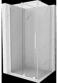 Mexen Velar sprchová kabína, posuvné dvere 120 x 70 cm, Priehľadné, biela - 871-120-070-01-20