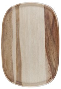 AMADEA Drevený podnos, masívne drevo, 25 cm