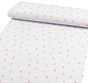 Biante Teflónové prestieranie na stôl TF-115 Farebné tulipániky na bielom 30x40 cm