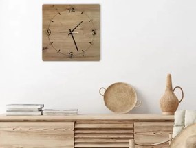Drevené štvorcové hodiny Klasik