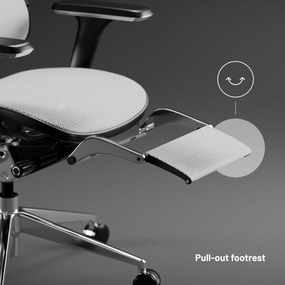 Ergonomické kreslo Diablo V-Master, čierno-biele