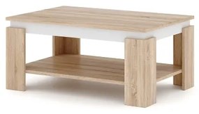 Konferenčný stolík LUNO dub sonoma/biela