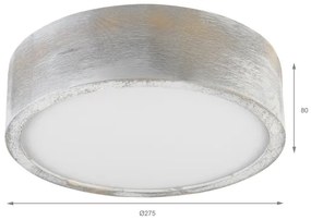 Brilagi - Stropné svietidlo PINO 1xE27/15W/230V borovica/strieborná pr. 27,5 cm