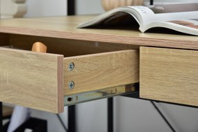PC stolík Unica (sonoma + čierna). Vlastná spoľahlivá doprava až k Vám domov. 1109858
