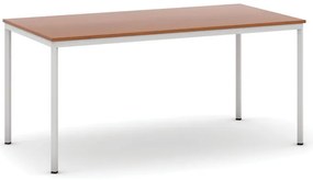 Jedálenský stôl, 160x80 cm, sivá podnož, čerešňa
