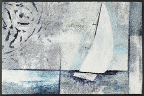 Plachetnica-modrosivá rohožka 50x75 cm