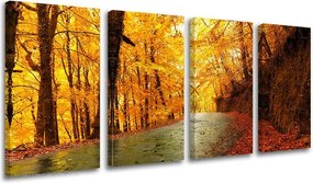 Obraz na stenu 4 dielny STROMY ST004E41