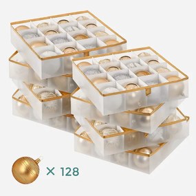 Set úložných boxov na vianočné gule RFB029A02 (2 ks)