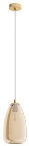 EGLO Závesné svietidlo ALOBRASE, jantárové, 20 cm