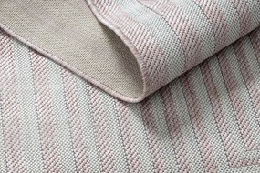 Dywany Łuszczów, Kusový koberec Sion Sisal Labirinth 22376 pink/ecru – na von aj na doma, 160x220, ružová, chodba / predsieň