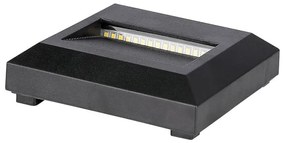 LED Vonkajšie schodiskové svietidlo LED/2W/230V IP65 3000K čierna