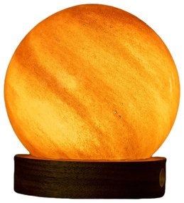 Tmavohnedá svetelná dekorácia na USB ø 8 cm Sand Storm – Gingko