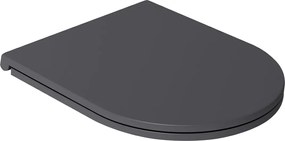 Isvea Isvea, INFINITY WC sedátko SLIM, Soft Close, Easy Take, antracit, 40KF0522I