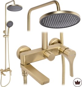 Rea Maxim, sprchový set premium, zlatá matná, REA-P7065