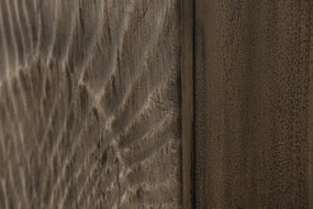(3204) SCORPION dizajnová komoda z masívneho akáciového dreva sivá 100 cm