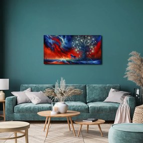 Obraz magický strom života s koňom