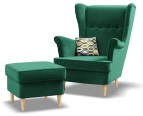 Kreslo VELO fľaškovo zelené