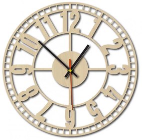 Stylesa - Drevené nástenné hodiny topoľ X0070