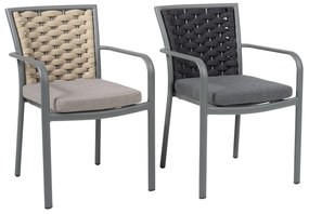 Castillon jedálenská stolička sivo-hnedá
