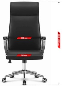 Otočná kancelárska stolička HC-1024 Black