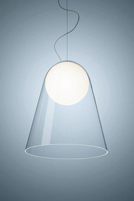 Toolight - závesná sklenená lampa G9 25W APP1029-1CP, strieborná, OSW-09485