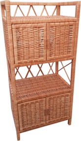 HRADIL Prútená komoda s dvierkami veľká