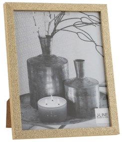 Zlatý dekoratívny fotorámik s flitrami Glitter gold - 22*2*27 cm / 25*20cm