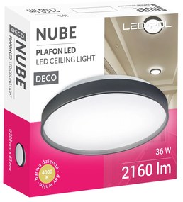 Moderné svietidlo LED-POL ORO NUBE BLACK 36W ORO26025