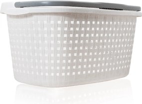 BAMA Kôš na bielizeň PAGLIA, 40 l, farba biela