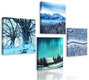 Set obrazov zimné obdobie