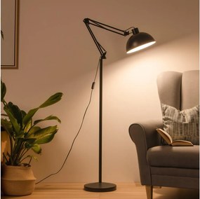 BRILAGI - Flexibilná stojacia lampa TASKER 1xE27/60W/230V 157 cm čierna
