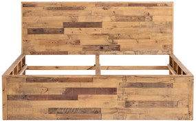 furniture-nabytek.cz - Masívna posteľ Mayari z recyklovanej borovice, lakovaná, hnedá – 180x200 cm