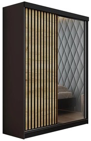 Skriňa Malani 138 L grafit / dvierka craft