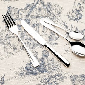 Príborový set 24 ks - nôž s dutou rúčkou a krátkou čepeľou – Baguette postriebrený - 100942